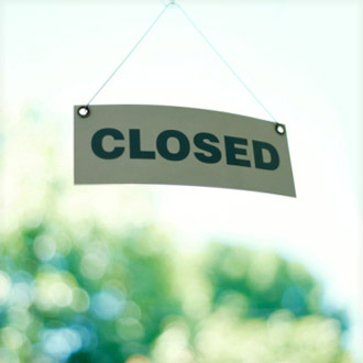 Closed sign