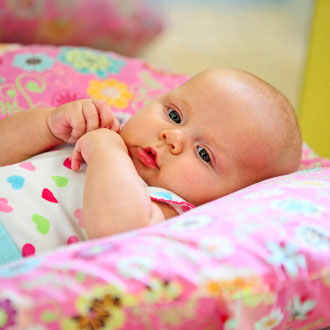 Infant lying down