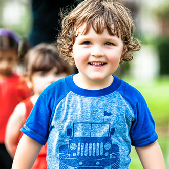 Boy smiling